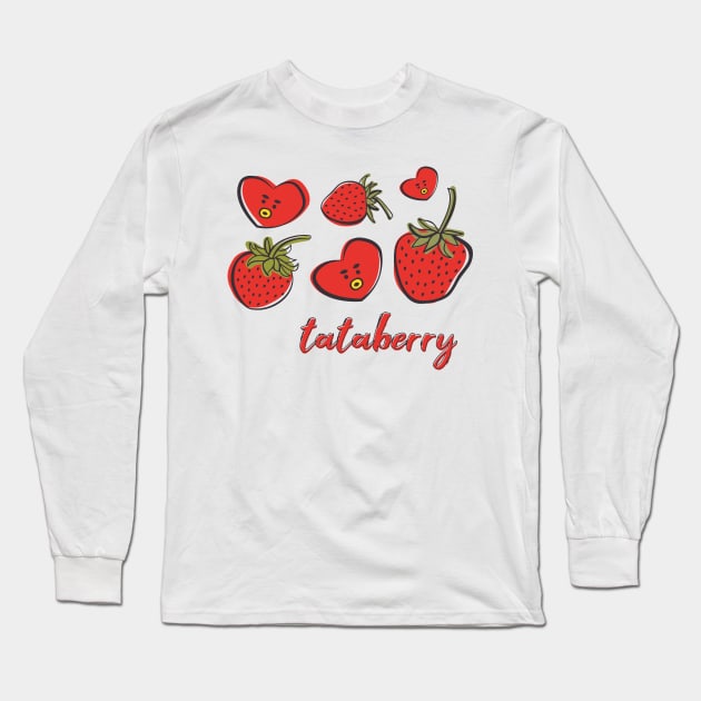 TATABERRY (BT21) Long Sleeve T-Shirt by goldiecloset